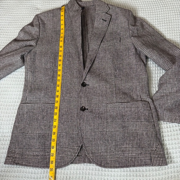 NWT J.Crew Factory Thompson Blazer Mens 42 Wool Houndstooth Suit Jacket AA559 - Picture 9 of 9